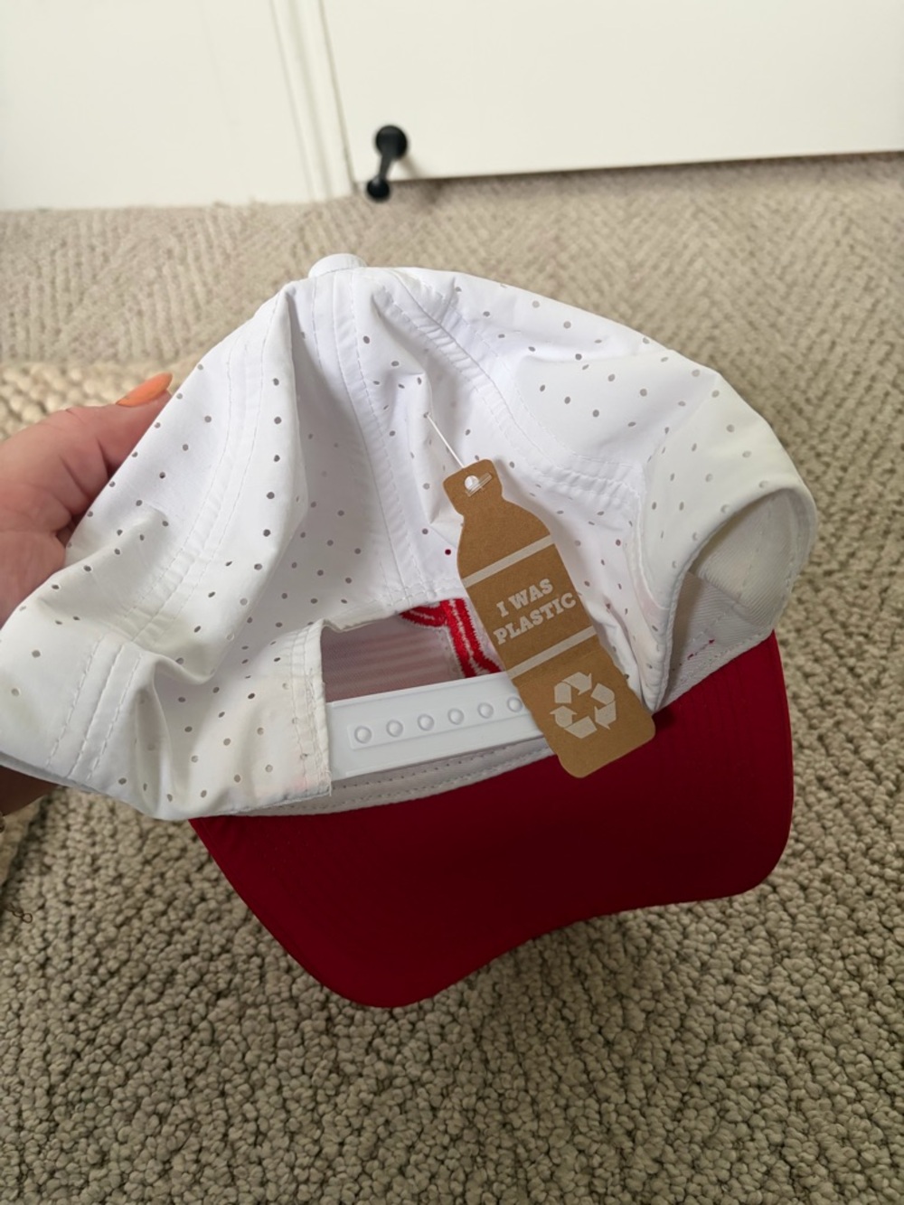 Red and White Phillies Baseball Cap - Picture 2 of 3